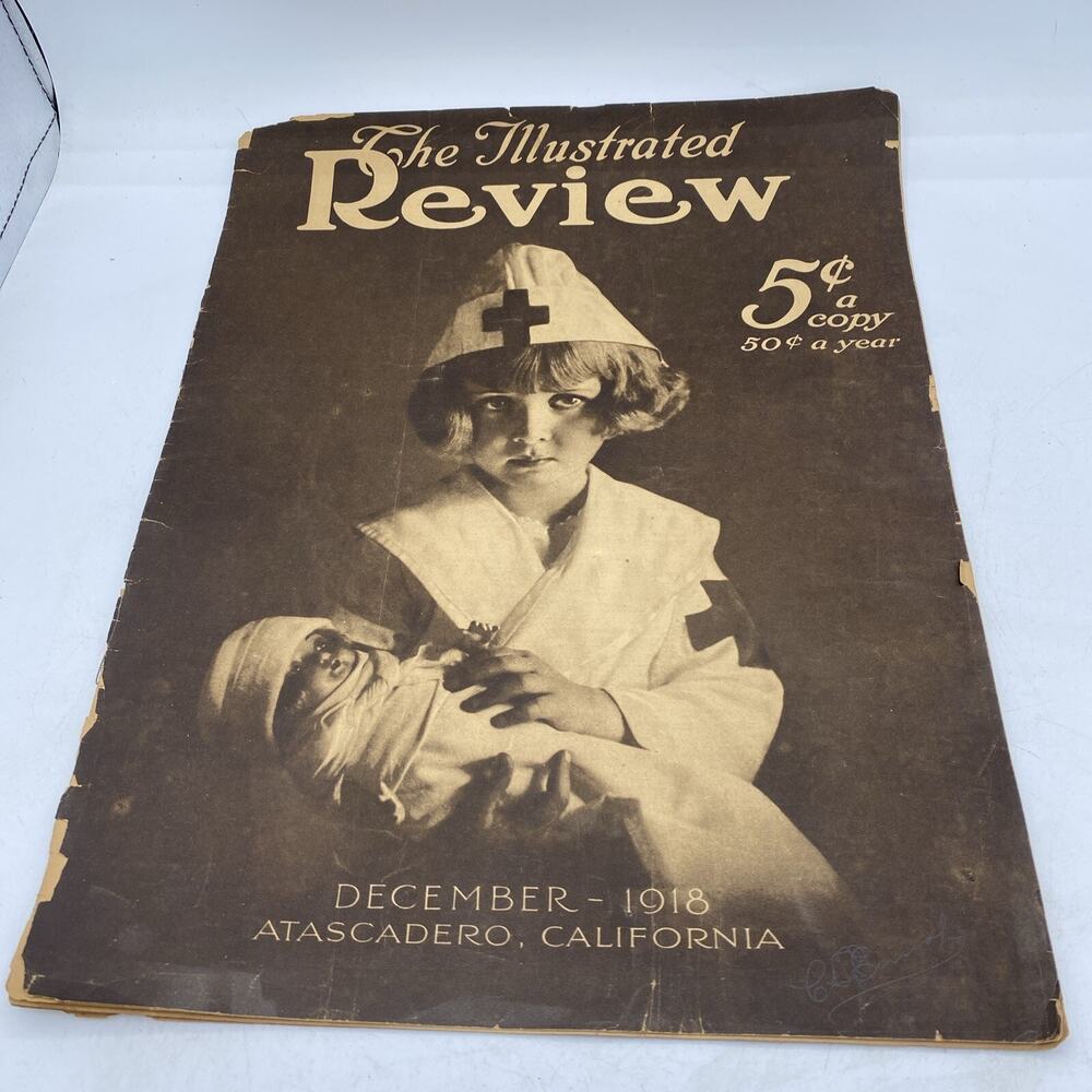 Illustrated Review 12/1918-Rare Article About Carrier Pigeons Means Of Commun